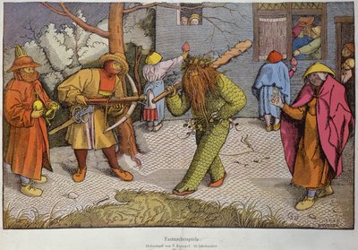 Fastnachtsspiele by Pieter III attr. to Brueghel